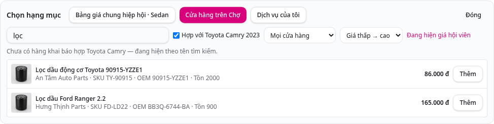 Bước 6: Báo giá chuẩn: lập phiếu, khách duyệt & ký, chuyển đơn/lệnh sửa chữa