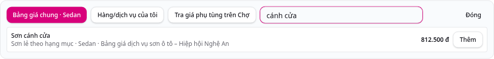 Bước 5: Báo giá chuẩn: lập phiếu, khách duyệt & ký, chuyển đơn/lệnh sửa chữa